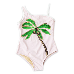 Shade Critters Coco Palm Swimsuit w/ Sequins ~ Pink