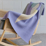 Biquette Ice Cream Knit Mini Blanket ~ Berry