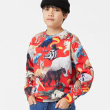 Molo Mattis Sweatshirt ~ Animal Mix