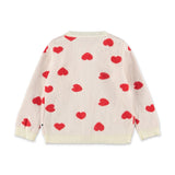 Molo Baby Goldie Knit Cardigan & Solana Pants Set ~ Red Hearts