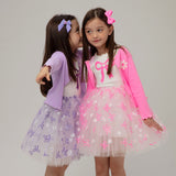 Petite Hailey Bow Tutu Dress ~ Pink