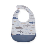 Loulou Lollipop Silicone Bib ~ Sharks