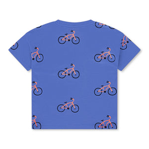 Babyface Boys Bicycle Print s/s T-Shirt ~ Royal