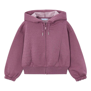 Mayoral Girls Fleece Zip Hoodie & Sweatpants Set 7-12 ~ Violet