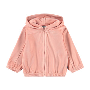 Molo Baby Dayna Velour Zip Hoodie & Sacha Sweatpants Set ~ Mellow Rose