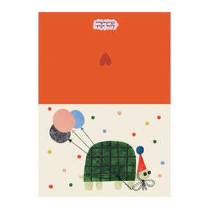 Daria Solak Illustrations Party Turtle Birthday Card