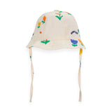 Bobo Choses Baby Garden Party Sun Hat ~ Off White Multi