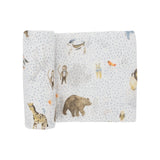 Little Unicorn Cotton Muslin Swaddle ~ Party Animals