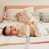 Magnetic Me Organic Cotton Magnetic Footie ~ Jolie Giraffe Cream