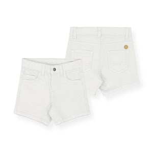 Mayoral Baby Boy 5 Pocket Twill Shorts ~ White