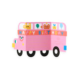 Wrap Birthday Bus Fold Out Birthday Card