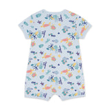Petit Bateau s/s Sea World Print Short Romper ~ Blue Multi