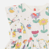 Stella McCartney Baby Girl Printed Sleeveless Dress w/ Frill ~ White Multi