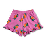 Bobo Choses Girls Tangerine Tank Top & Ruffled Shorts Set ~ Purple