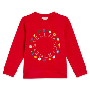 Stella McCartney Girls Stella Logo Sweatshirt ~ Red