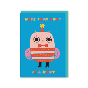 Ohh Deer Owl Birthday Card