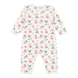 Petit Bateau Parisian Animal Print Romper ~ White Multi