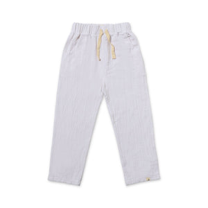 Me & Henry Baby Bosun Gauze Pants ~ White