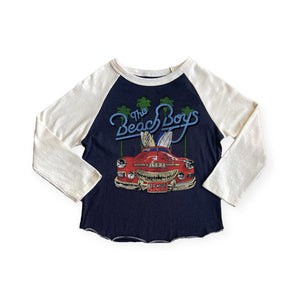 Rowdy Sprout Baby Beach Boys '83 l/s Raglan Tee ~ Vintage Black/Vintage White