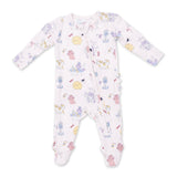 Angel Dear 2 Way Zipper Ruffle Back Footie ~ Spa Dogs