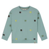 Babyface Boys Smiley Print Sweatshirt ~ Water