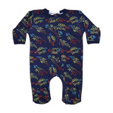 Baby Steps Dino Gradient Zipper Footie