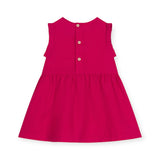 Petit Bateau Sleeveless Linen Dress ~ Fuchsia