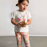 Mayoral Baby Girl Flutter Sleeve Tee & Leggings Set ~ Blossom