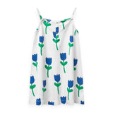 Wynken Printed Sundress ~ Tulips/Ecru