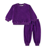 Molo Baby Disc Velour Sweatshirt & Simeon Sweatpants Set ~ Warm Purple