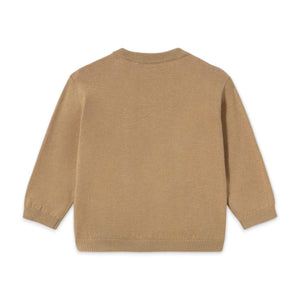 Mayoral Baby Boy Knit Puppies Sweater ~ Heathered Cookie