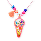 Sadie's Moon Shaker Charm Necklace ~ Ice Cream