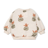 Play Up Baby Pineapple Print Sweatshirt & Sweatshorts Set ~ Oatmeal