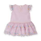 Stella McCartney Girls s/s Multicolor Dots Tulle Dress ~ Pink