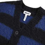 Molo Brutus Cardigan ~ Blue/Black Stripes
