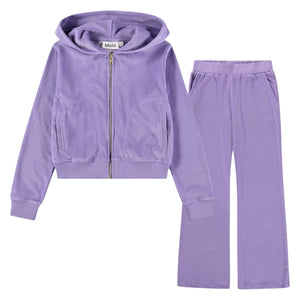 Molo Milla Zip Hoodie & Adoria Sweatpants Set ~ Violette