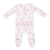 Angel Dear 2 Way Zipper Ruffle Back Footie ~ Ballet Toile