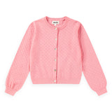 Molo Georgina Knit Cardigan 7-12 ~ Pink Lemonade