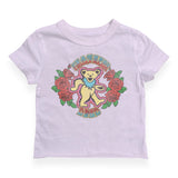 Rowdy Sprout Girls Grateful Dead Bear s/s Fitted Tee 7-12 ~ Preppy Pink