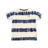 Mish Navy Stripe Tie Dye Tee & Shorts Set