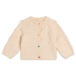 Stella McCartney Baby Girl Popcorn Knit Cardigan ~ Off White