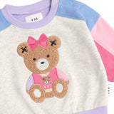 Huxbaby Varsity Huxette Spliced Sweatshirt & Sweatpants Set ~ Pastel Multi