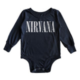 Rowdy Sprout Nirvana Nevermind l/s Onesie ~ Washed Black