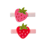 Lilies & Roses Red & Pink Strawberry Hair Clips