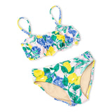 Shade Critters Santorini Citrus Smocked Two Piece Swimsuit ~ Multi