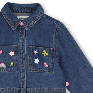 Billieblush Denim Jacket w/ Charms