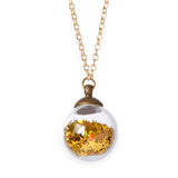 Bottleblond Star Power Crystal Ball Necklace