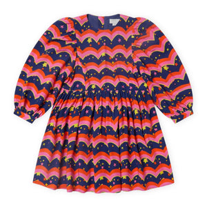 Stella McCartney Girls Stars Wiggle l/s Dress ~ Pink Multi