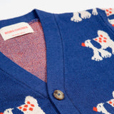 Bobo Choses Baby Fairy Dog Knit Cardigan ~ Navy Blue