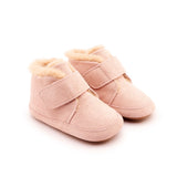 Old Soles Shloofy Fur Lined Boot ~ Powder Pink Suede